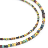 Boho Picasso Stainless Steel Anklet - Large Beads