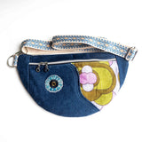 Purple Circles Millie Recycled Cross Body Sling Bum Bag NEW