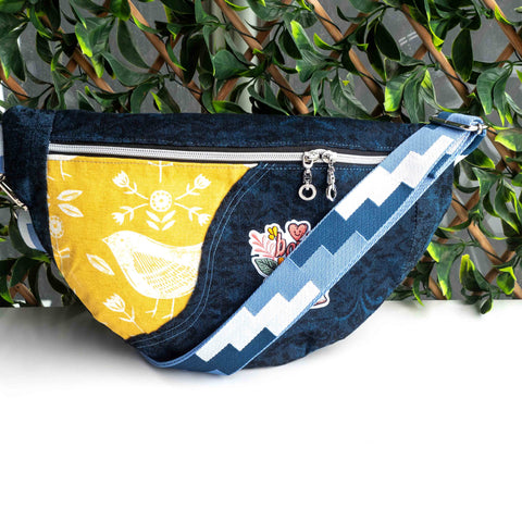 Yellow Birdie Millie Recycled Cross Body Sling Bum Bag NEW