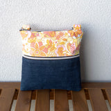 Psychedelic Floral Harper Upcycled Cross Body Bag