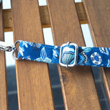 Vintage Blue Floral Harper XL Upcycled Cross Body Bag
