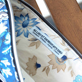 Vintage Blue Floral Harper XL Upcycled Cross Body Bag