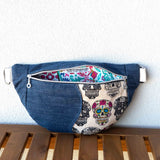 Day Of The Dead Millie Recycled Cross Body Sling Large