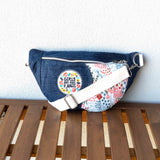 Japanese Embroidery Millie Recycled Cross Body Sling Large