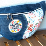 Japanese Embroidery Millie Recycled Cross Body Sling Large