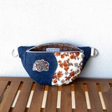 Vintage Autumn Flowers Millie Recycled Cross Body Sling Large