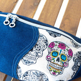 Day Of The Dead Millie Recycled Cross Body Sling Bag Small