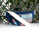 Multi Coloured Striped Millie Recycled Cross Body Sling Bag Small