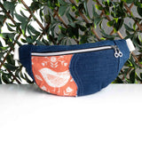 Orange Birdie Millie Recycled Cross Body Sling Bag Small