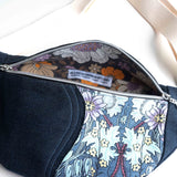 Purple Flowers Millie Recycled Cross Body Sling Bag Small