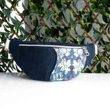 Purple Flowers Millie Recycled Cross Body Sling Bag Small