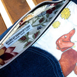 Dachshund Millie Recycled Cross Body Sling Bag Small