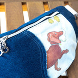 Dachshund Millie Recycled Cross Body Sling Bag Small