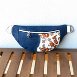 Vintage Autumn Flowers Millie Recycled Cross Body Sling Bag Small