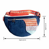 Blue Orange Floral Millie Recycled Cross Body Sling Bum Bag NEW