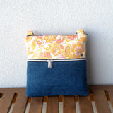 Psychedelic Floral Harper XL Upcycled Cross Body Bag