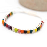 Adjustable Ghana African Sandcast Bead Bracelet