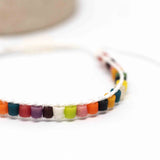 Adjustable Ghana African Sandcast Bead Bracelet