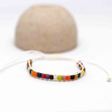 Adjustable Ghana African Sandcast Bead Bracelet