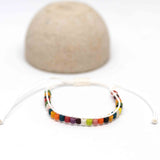 Adjustable Ghana African Sandcast Bead Bracelet