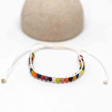 Adjustable Ghana African Sandcast Bead Bracelet