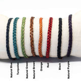 Various Colours 1x Flat Braided Bracelet (Unisex)