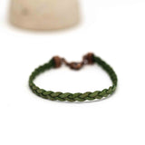 Various Colours 1x Flat Braided Bracelet (Unisex)