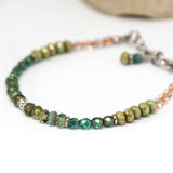 Green Picasso Sparkle Stainless Steel Bracelet
