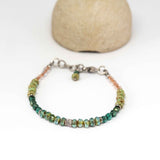 Green Picasso Sparkle Stainless Steel Bracelet