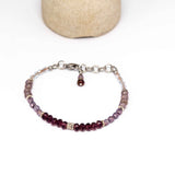 Purple Picasso Sparkle Stainless Steel Bracelet