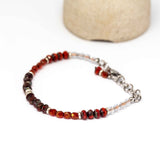 Red Picasso Sparkle Stainless Steel Bracelet