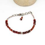 Red Picasso Sparkle Stainless Steel Bracelet