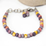 Aged Cherry Blossom Picasso Surfer Stainless Steel Bracelet
