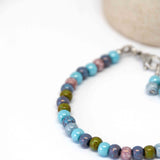 Aged Frost Picasso Surfer Stainless Steel Bracelet