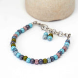 Aged Frost Picasso Surfer Stainless Steel Bracelet