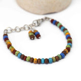 Aged Meiji Picasso Surfer Stainless Steel Bracelet