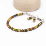 Aged Mosaic Surfer Stainless Steel Bracelet