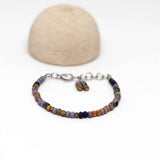 Aged Matted Plum Picasso Surfer Stainless Steel Bracelet