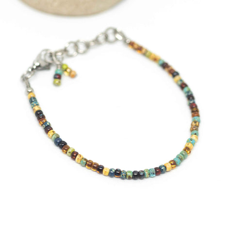 Boho Picasso Surfer Stainless Steel Bracelet