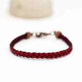 Various Colours 1x Flat Braided Bracelet (Unisex)