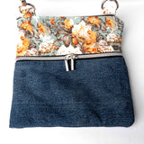 Mint Floral Harper Recycled Cross Body Bag