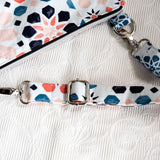 Navy Orange Floral Harper XL Recycled Cross Body Bag