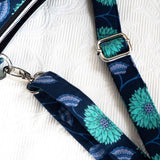 Purple Mint Green Floral Harper XL Recycled Cross Body Bag