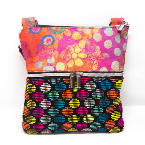 Colourful Harper Recycled Cross Body Bag
