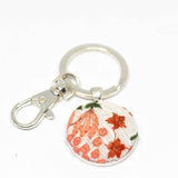 Vintage and Preloved Fabric Key Rings - Various Colours