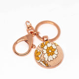 Vintage and Preloved Fabric Key Rings - Various Colours