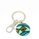 Vintage and Preloved Fabric Key Rings - Various Colours