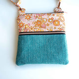 Paisley Pink Blue Harper Recycled Cross Body Bag