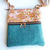 Paisley Pink Blue Harper Recycled Cross Body Bag