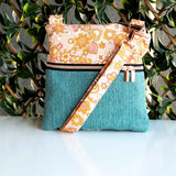 Paisley Pink Blue Harper Recycled Cross Body Bag